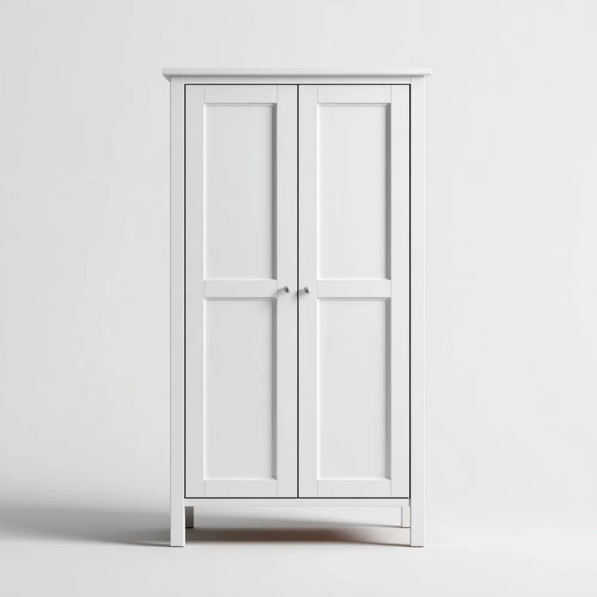 Szafa, Szafka 2 Białe drzwi w panelach MDF 80 x 50 x 190 cm